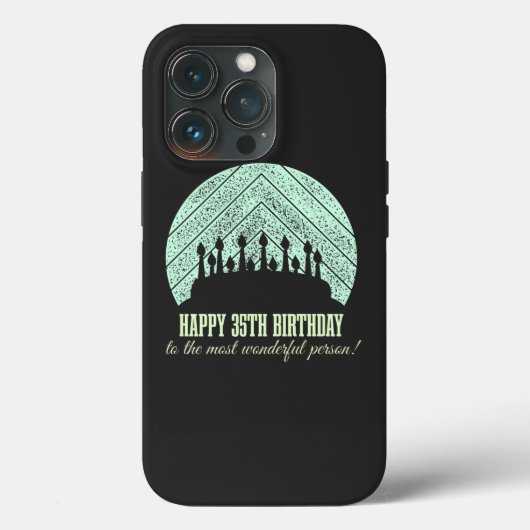 最も素晴らしい人に35歳の誕生日を喜ぶ Case-Mate iPhoneケース (裏面)