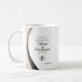 最も素晴らしい司会者パーソナライズされた コーヒーマグカップ (左)