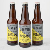 最も素晴らしい夫の年が設立された ビールラベル (ボトル)