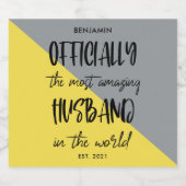 最も素晴らしい夫の年が設立された ビールラベル (シングルラベル)