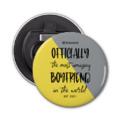 最も素晴らしい彼氏の年が設立された 栓抜き (正面)