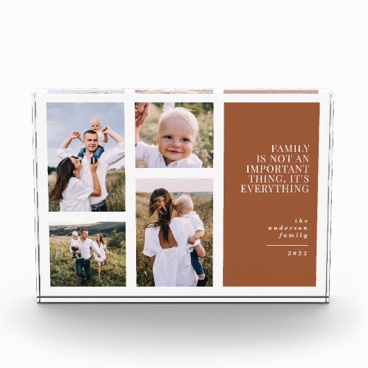 最も素晴らしい時エレガント間テラコッタ数々の写真 フォトブロック (正面)