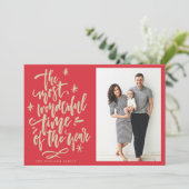 最も素晴らしい時期の休暇写真カード シーズンカード (スタンド正面)