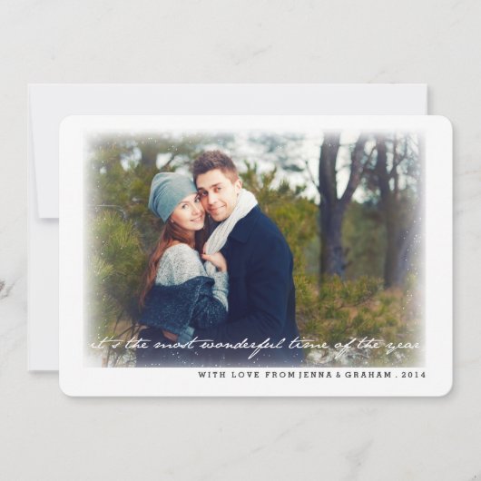 最も素晴らしい時期の写真のホリデーカード シーズンカード (正面)