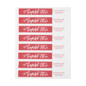 最も素晴らしい時期オブイヤーホリデー住所 シール ラップアラウンド宛名ラベル (シート)