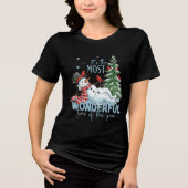 最も素晴らしい時期、クリスマスの季節 トライブレンドTシャツ (正面)