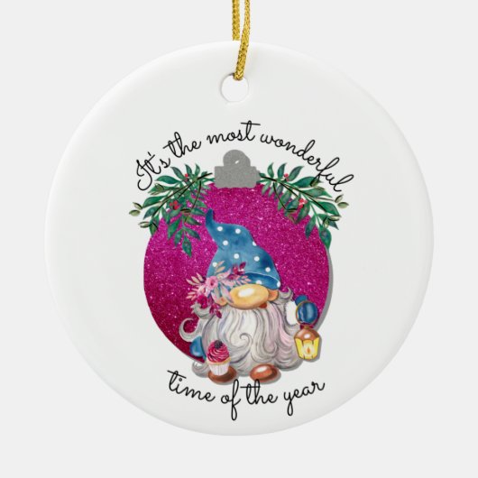 最も素晴らしい時間だ – かわいい格言引用文T セラミックオーナメント (正面)