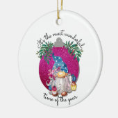 最も素晴らしい時間だ – かわいい格言引用文T セラミックオーナメント (左)