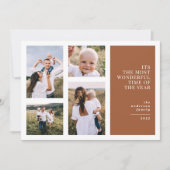 最も素晴らしい時間のクリスマスの数々の写真 案内状 (正面)