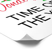 最も素晴らしい時間のクリスマスアート ポスター (角)