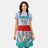 最も素晴らしい時間のクリスマスエプロン エプロン (着用した状態)