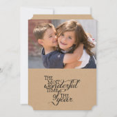 最も素晴らしい時間のクリスマスホリデー シーズンカード (正面)