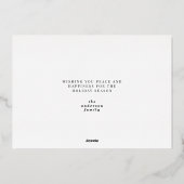 最も素晴らしい時間クリスマス数々の写真ホイルホ 箔シーズンカード (裏面)