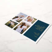 最も素晴らしい時間クリスマス数々の写真ホイルホ 箔シーズンカード (回転した状態)