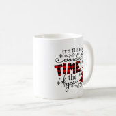 最も素晴らしい時間バッファローのプレイド コーヒーマグカップ (正面右)