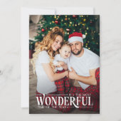 最も素晴らしい時間2写真おもしろいクリスマス シーズンカード (正面)