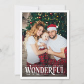 最も素晴らしい時間2写真おもしろいクリスマス シーズンカード (正面)
