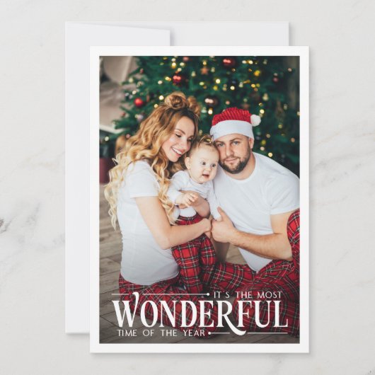 最も素晴らしい時間2写真おもしろいクリスマス シーズンカード (正面)
