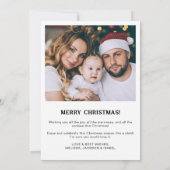 最も素晴らしい時間2写真おもしろいクリスマス シーズンカード (裏面)