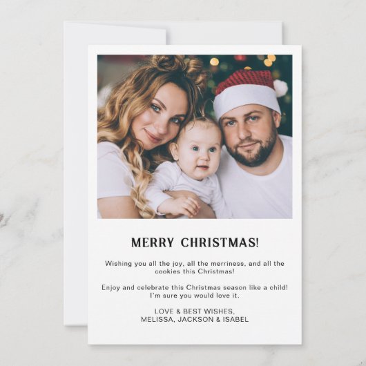 最も素晴らしい時間2写真おもしろいクリスマス シーズンカード (裏面)