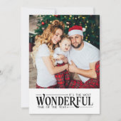 最も素晴らしい時間2写真おもしろいクリスマス シーズンカード (正面)