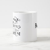 最も素晴らしい時間/クリスマス引用文/マグカップ ジャンボコーヒーマグカップ (正面)