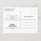 最も素晴らしい時間kid写真おもしろいクリスマス シーズンポストカード (裏面)