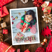 最も素晴らしい時間kid写真おもしろいクリスマス シーズンポストカード