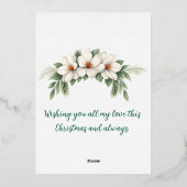 最も素晴らしい祖母への聖降誕祭のお祝い 箔シーズンカード (裏面)