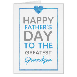 最も素晴らしい祖父カードへの幸せな父の日