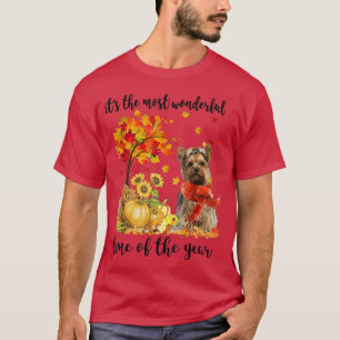 最も素晴らしい秋の時間ヨークシャーポンプ Tシャツ