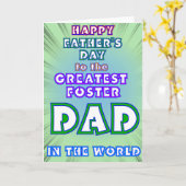 最も素晴らしい養育関係のパパの父の日カード カード (黄色い花)