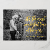 最も素晴らしい1年の中で 現代の写真 箔シーズンカード (正面)