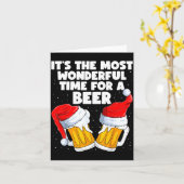 最も素晴らしい、ビール好きのためのクリスマス カード (黄色い花)