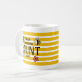 最も素晴らしおばさんミツバチと花 コーヒーマグカップ (正面左)