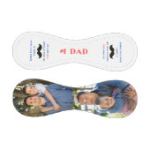 最も素晴らしパパの口ひげ写真父の日 野球ボール (パネル)