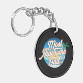 最も素晴らしパパの父の日 |キーチェーン キーホルダー (正面左)