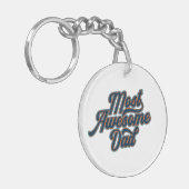 最も素晴らしパパの父の日 |キーチェーン キーホルダー (正面左)