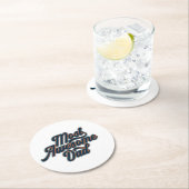 最も素晴らしパパの父の日 |コースター ラウンドペーパーコースター (インサイチュ)