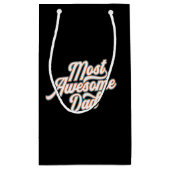 最も素晴らしパパの父の日 |抱き枕 スモールペーパーバッグ (裏面)