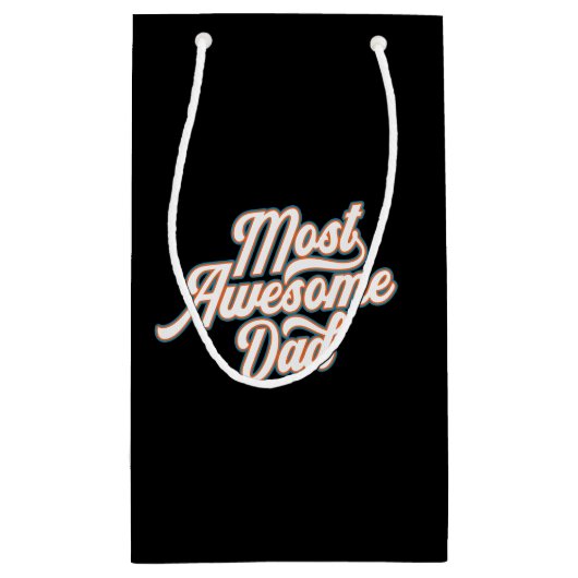 最も素晴らしパパの父の日 |抱き枕 スモールペーパーバッグ (裏面)