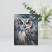 最も美しいふくろう ポストカード (スタンド正面)