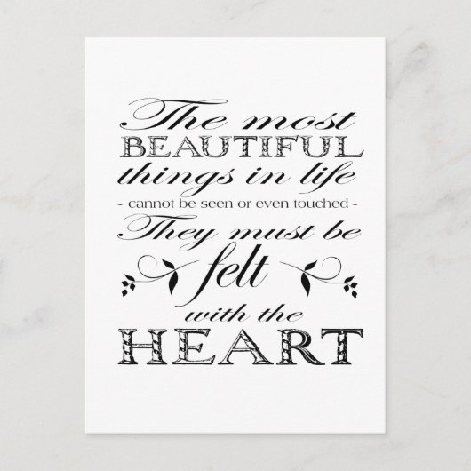 最も美しいもの ポストカード (正面)