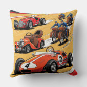 最も美しい古いレーシングカー クッション (裏面)