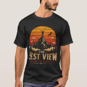 最も美しい景色は最も厳しい道の先に Tシャツ (正面)