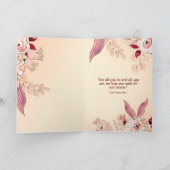 最も美しい母をパーソナライズ カード (内部)