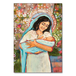 最も聖餐式の私たちの賛美女の祈りの言葉カード テーブルナンバー