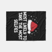 最も自己中心的な人を受け入れやすい フリースブランケット (正面(横))