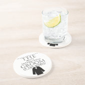 最も興味深い新郎の独身コースター、ブラック コースター (側面)