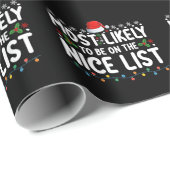 最も良いリストに載っている可能性が最も高いクリスマスの穴 ラッピングペーパー (ロールコーナー)